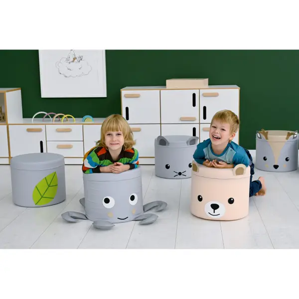 Teddy puff Ø35 x H30 cm 