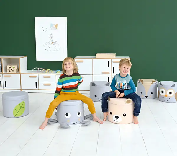 Teddy puff Ø35 x H30 cm 