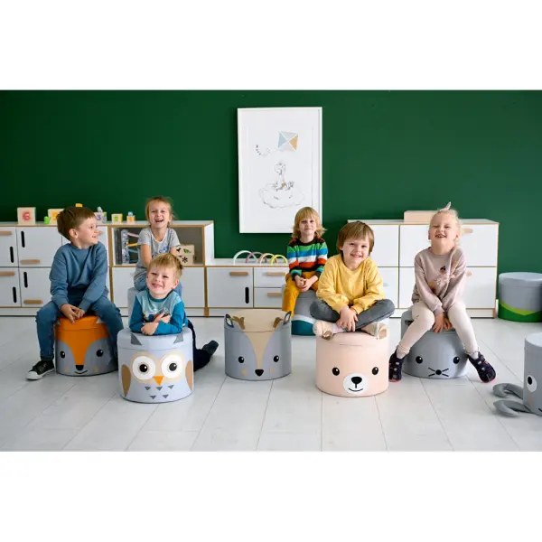 Reinsdyr puff Ø35 x H30 cm 