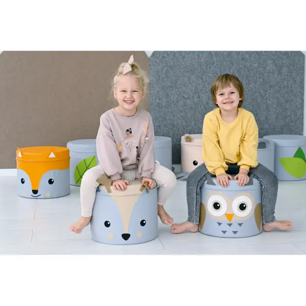 Ugle puff Ø35 x H30 cm 