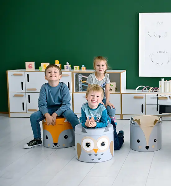 Ugle puff Ø35 x H30 cm 