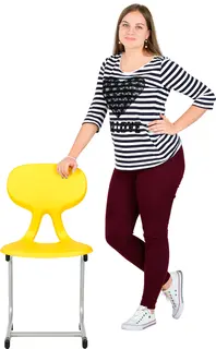 Colores C-stol Gul Sittehøyde 42 cm