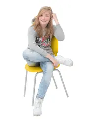 Colores stol gul Sitteh&#248;yde H46 cm