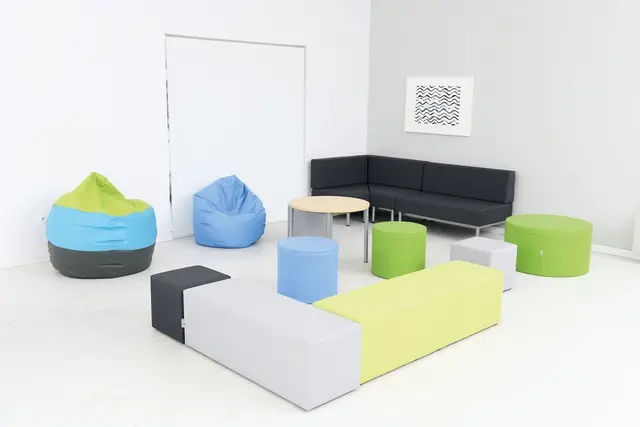 Sittepuff grønn Ø80 x H45 cm 