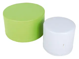 Sittepuff lys grå Ø50 x H45 cm