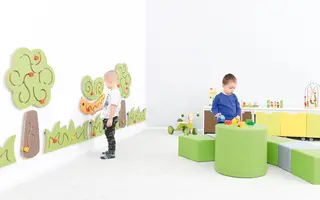 Sittepuff grønn Ø50 x H45 cm