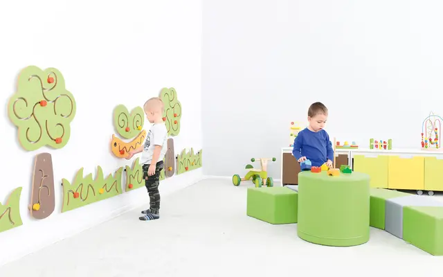 Sittepuff grønn Ø50 x H45 cm 