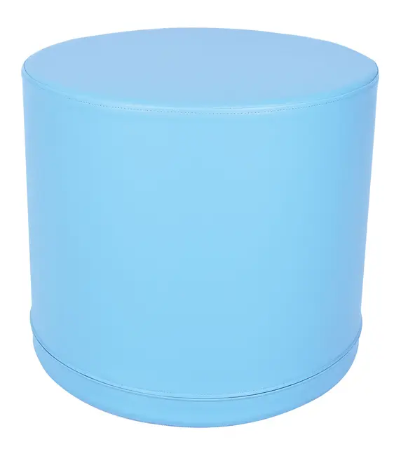 Sittepuff lys blå Ø50 x H45 cm 