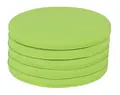 Quadro sitteputer grønn, 5 stk Ø35 x H3 cm