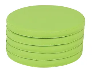 Quadro sitteputer grønn, 5 stk Ø35 x H3 cm