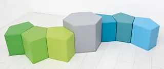 Ludde puffsett med bord 7 deler