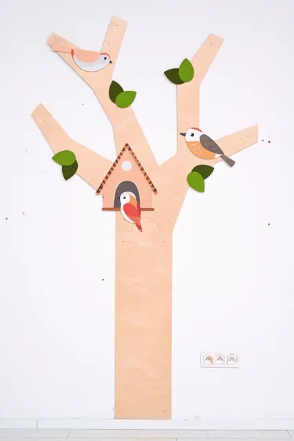 Fugler beige Sett à 3 stk. 