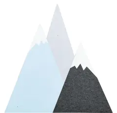 Fjell veggdekorasjon B120 x H120 cm