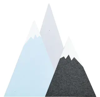 Fjell veggdekorasjon B120 x H120 cm