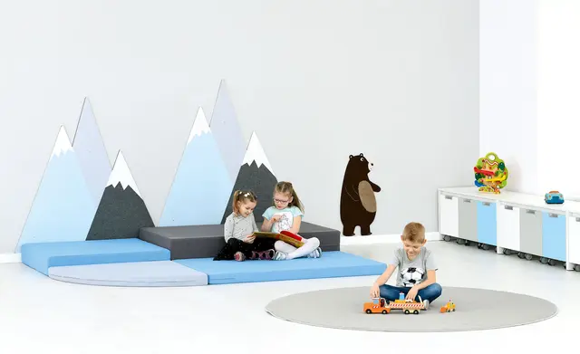 Fjell veggdekorasjon B120 x H120 cm 