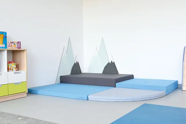 Fjell veggdekorasjon B120 x H120 cm 