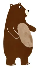 Bj&#248;rn veggdekorasjon B40 x H77 cm