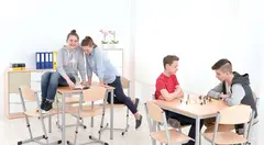 Bj&#248;rk elevbord B80 x D80 x H64 cm