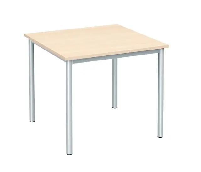 Bjørk elevbord B80 x D80 x H76 cm 