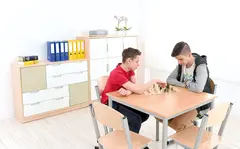 Bj&#248;rk elevbord B80 x D80 x H76 cm