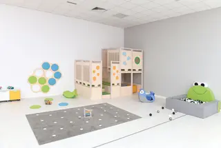 Biancas lekehjørne B330 x D165 x H249 cm