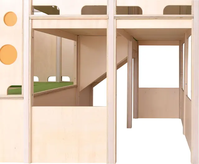 Biancas lekehjørne B330 x D165 x H249 cm 