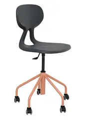 Colores elevstol gr&#229;/lakserosa H43-53 cm