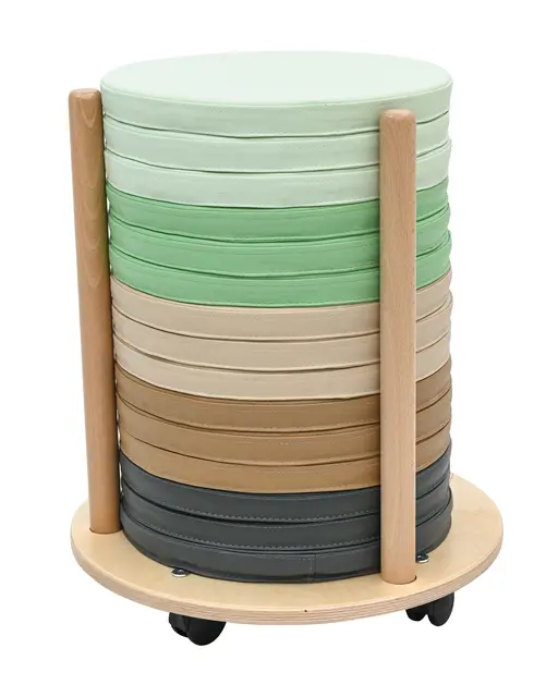 Sitteputer med mobilt stativ 15 stk sitteputer 