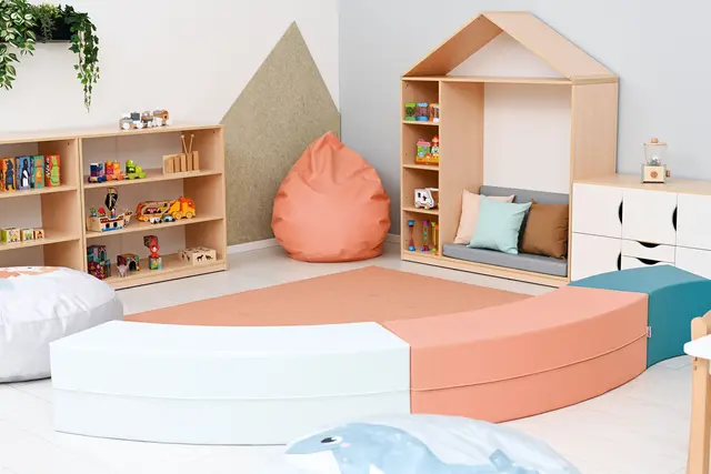 Quadro sittesekk lakserosa Ø60 x H80 cm 