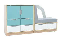 Quadro møbelsett bil B159 x D42 x H87 cm