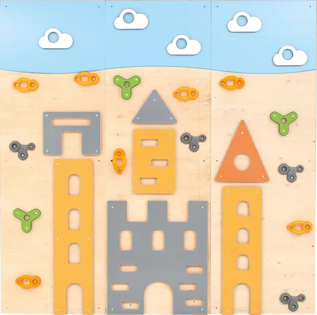 Camelot klatrevegg B243 x D2 x H241 cm 