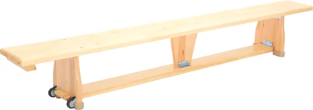 Gymnastikkbenk med hjul L200 x B22 x H30 cm 