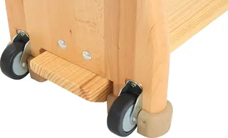 Gymnastikkbenk med hjul L200 x B22 x H30 cm