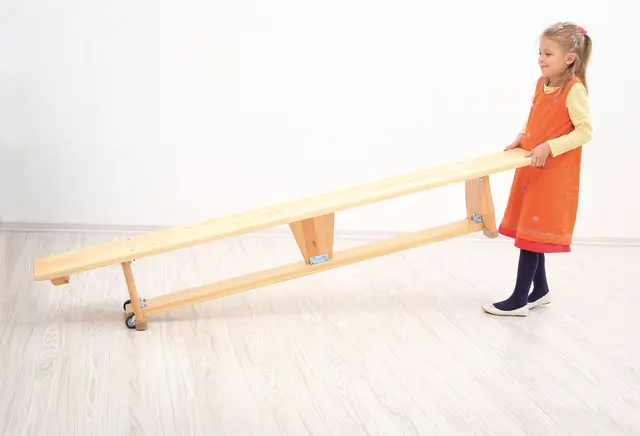 Gymnastikkbenk med hjul L200 x B22 x H30 cm 