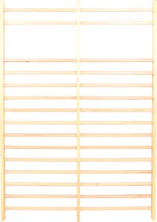 Ribbevegg dobbel B180 x H256 cm