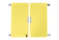 Quadro l&#229;sbare d&#248;rer gul B37 x H74 cm, 1 par til 4-roms skap 180&#176;