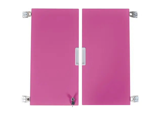 Quadro låsbare dører rosa B37 x H74 cm, 1 par til 4-roms skap 180° 