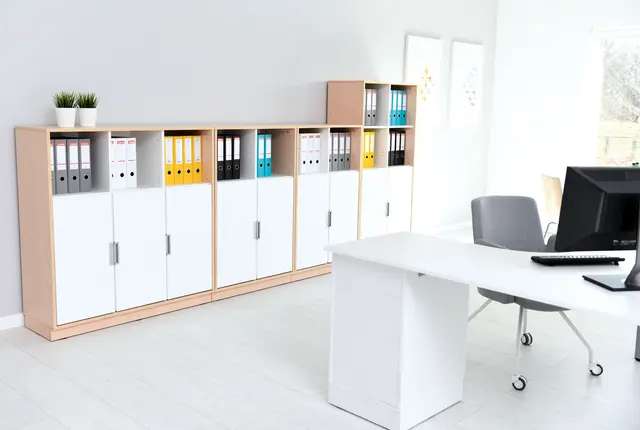 Quadro stor dør til skillevegg hvit B37 x H75 cm, 180° 