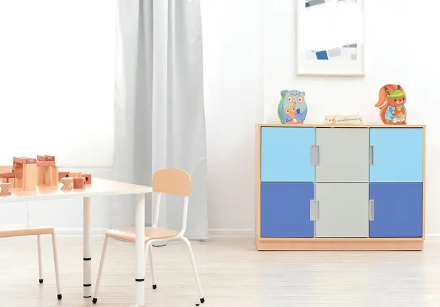 Quadro liten dør til skillevegg hvit B37 x H37 cm, 180° 