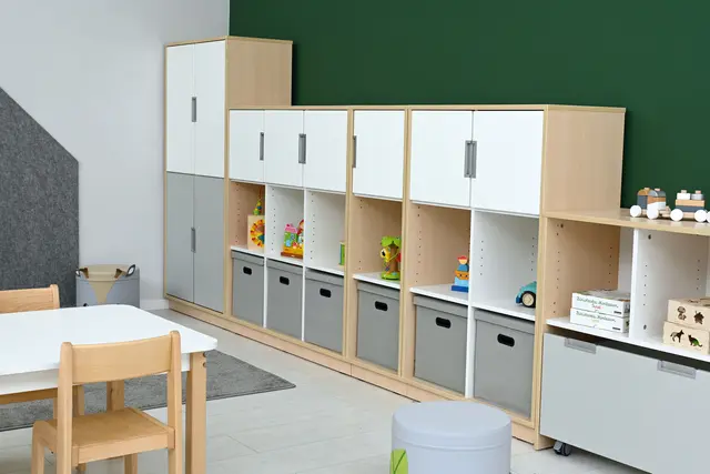 Quadro liten dør til yttervegg hvit B37 x H37 cm, 180° 