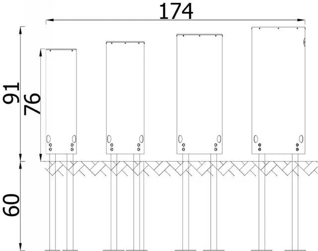 Drums musikkinstrument L93 x B32 x H69 cm 