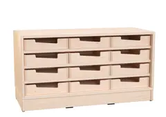 Hedda S reol med 12 bokser B90 x D39 x H48 cm