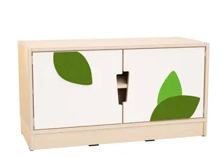 Hedda S reol med dører med dekor B90 x D39 x H48 cm