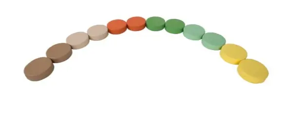 Milla sitteputer natur Ø30 x H8 cm, 12 stk 