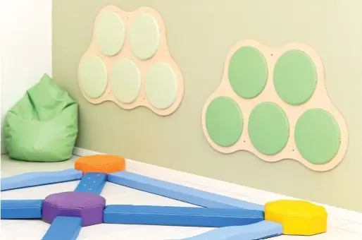 Quadro sitteputer olivengrønn, 5 stk Ø35 x H3 cm 