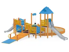 Lekeapparat kombinasjon med sandkasse L785 x B593 x H238 cm