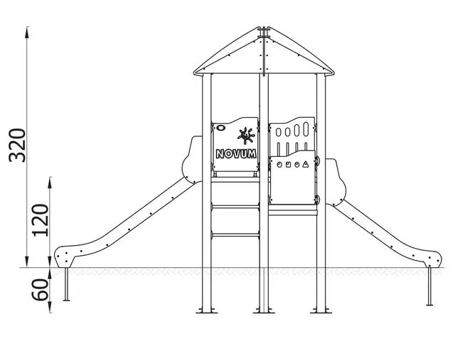 Orbis lekeslott 4 L215xB510xH320 cm 