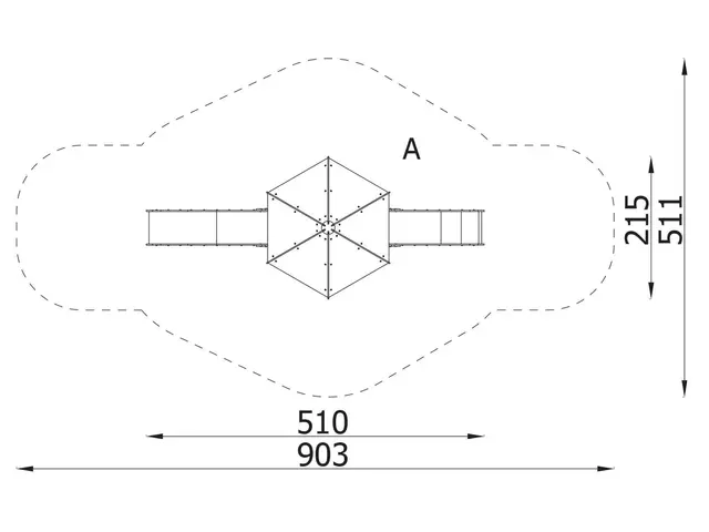 Orbis lekeslott 4 L215xB510xH320 cm 