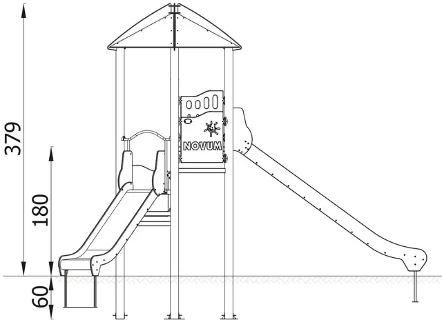 Orbis lekeslott 8 L359 x B523 x H379 cm 