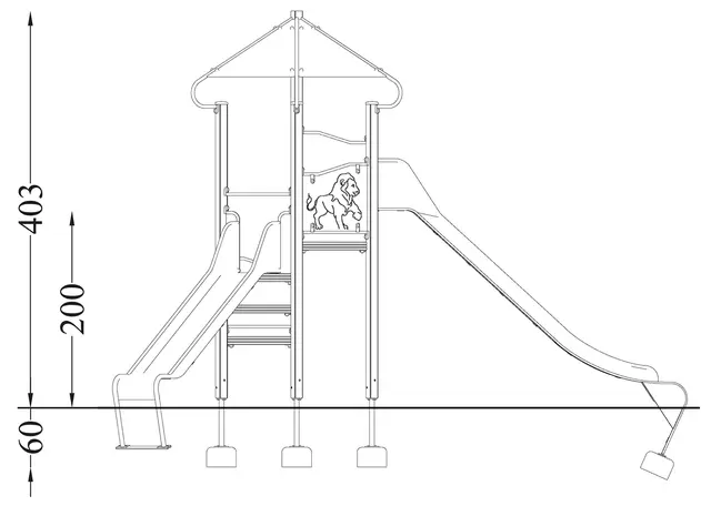 Lekeapparat Castle Tower 8 